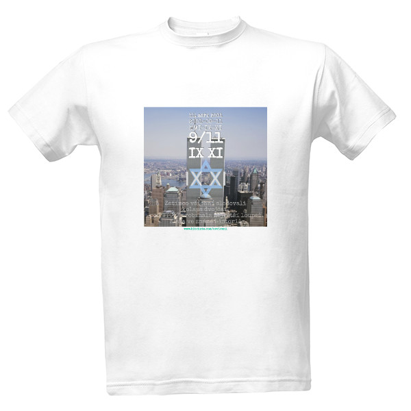 Tričko s potiskem Bílé tričko 911 největší loupež zlata