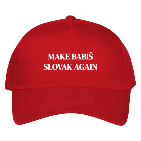 Kšiltovka s potiskem Make Babiš Slovak Again 