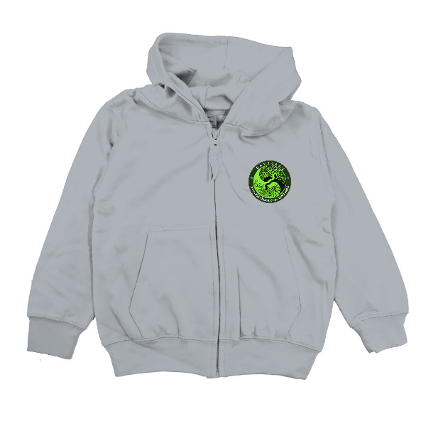 Dětská mikina s kapucí s potiskem Mikina na zip s kapucí Yin-Yang Osvícení